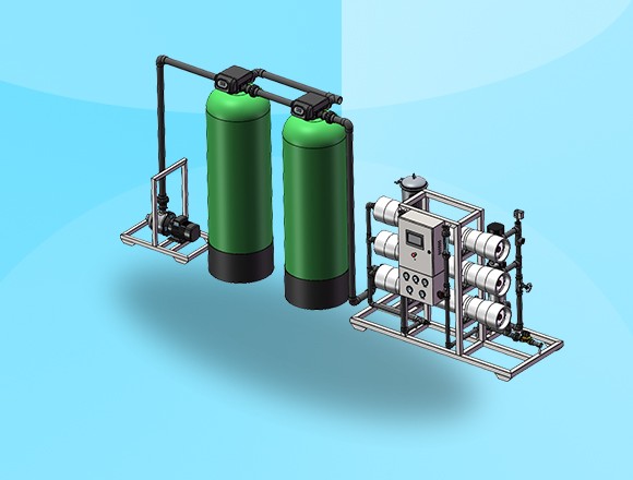3噸/時(shí)反滲透設(shè)備，海南純水處理，廣西水處理廠家